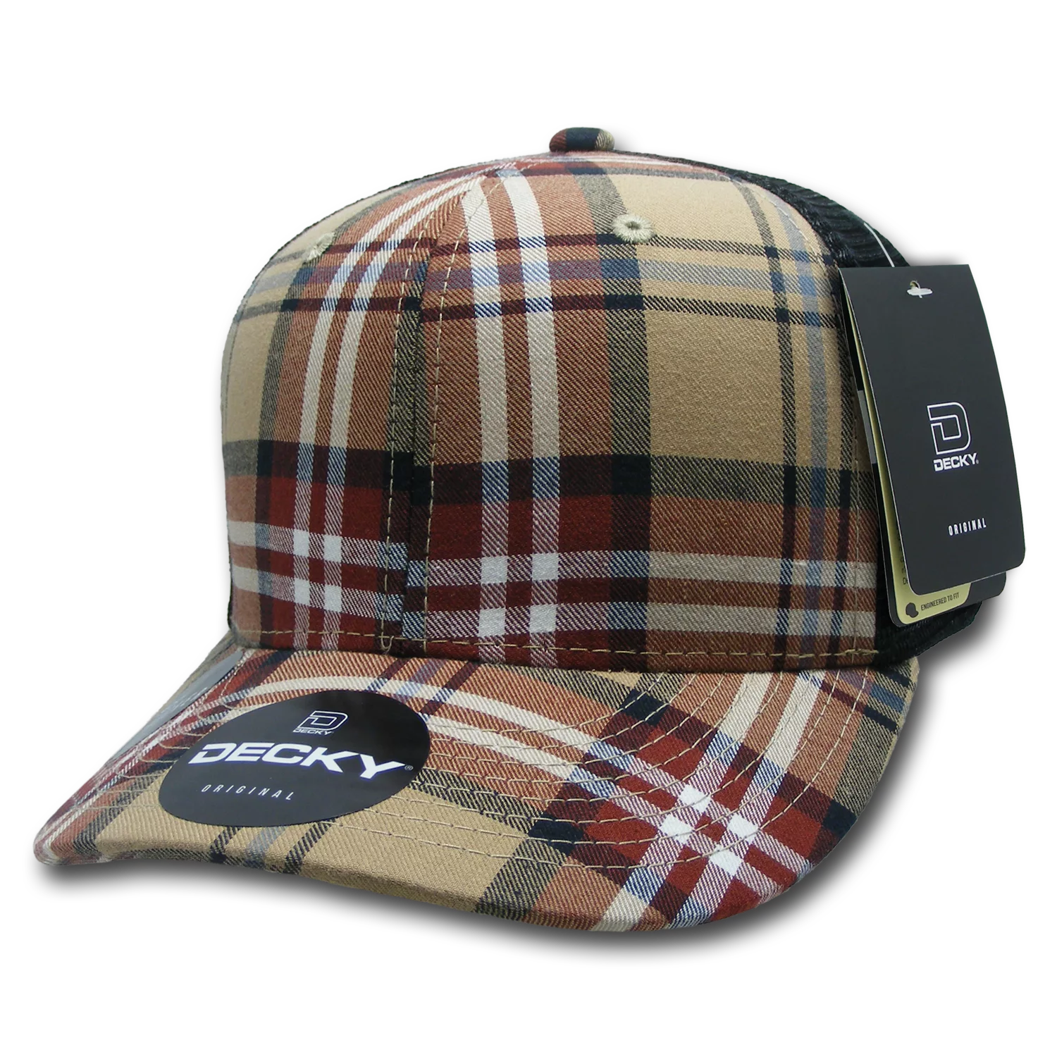 Decky Headwear 6018 in Plaid Patterns (Embroidered with Your Logo)