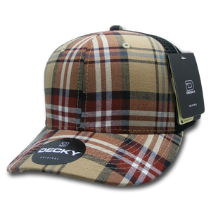 Decky Headwear 6018 in Plaid Patterns (Embroidered with Your Logo)