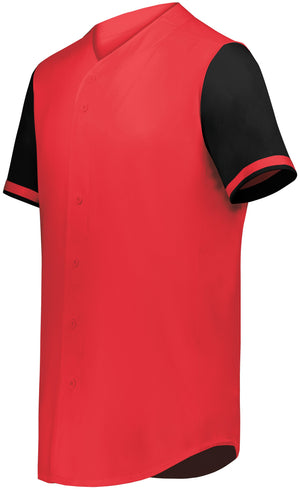 Cutter+ Full Button Baseball Jersey (Dark colors, Printed with your logo) - AtlanticCoastSports