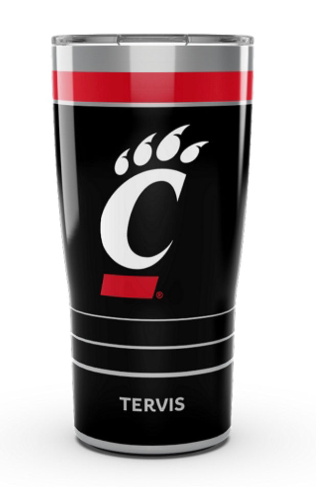 Cincinnati Bearcats Tervis stainless Steel With Hammer Lid - AtlanticCoastSports