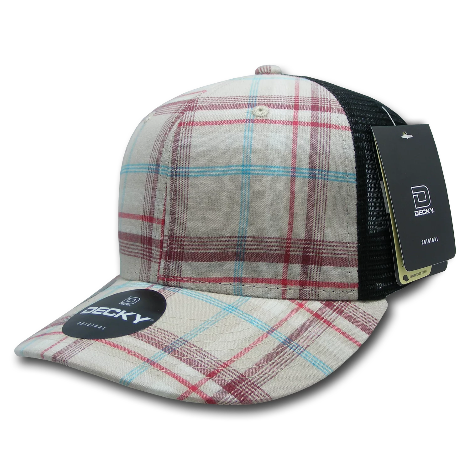 Decky Headwear 6018 in Plaid Patterns (Embroidered with Your Logo)