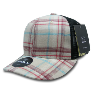 Decky Headwear 6018 in Plaid Patterns (Embroidered with Your Logo)