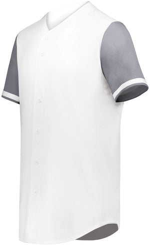 Cutter+ Full Button Baseball Jersey (Light colors, Printed with your logo) - AtlanticCoastSports