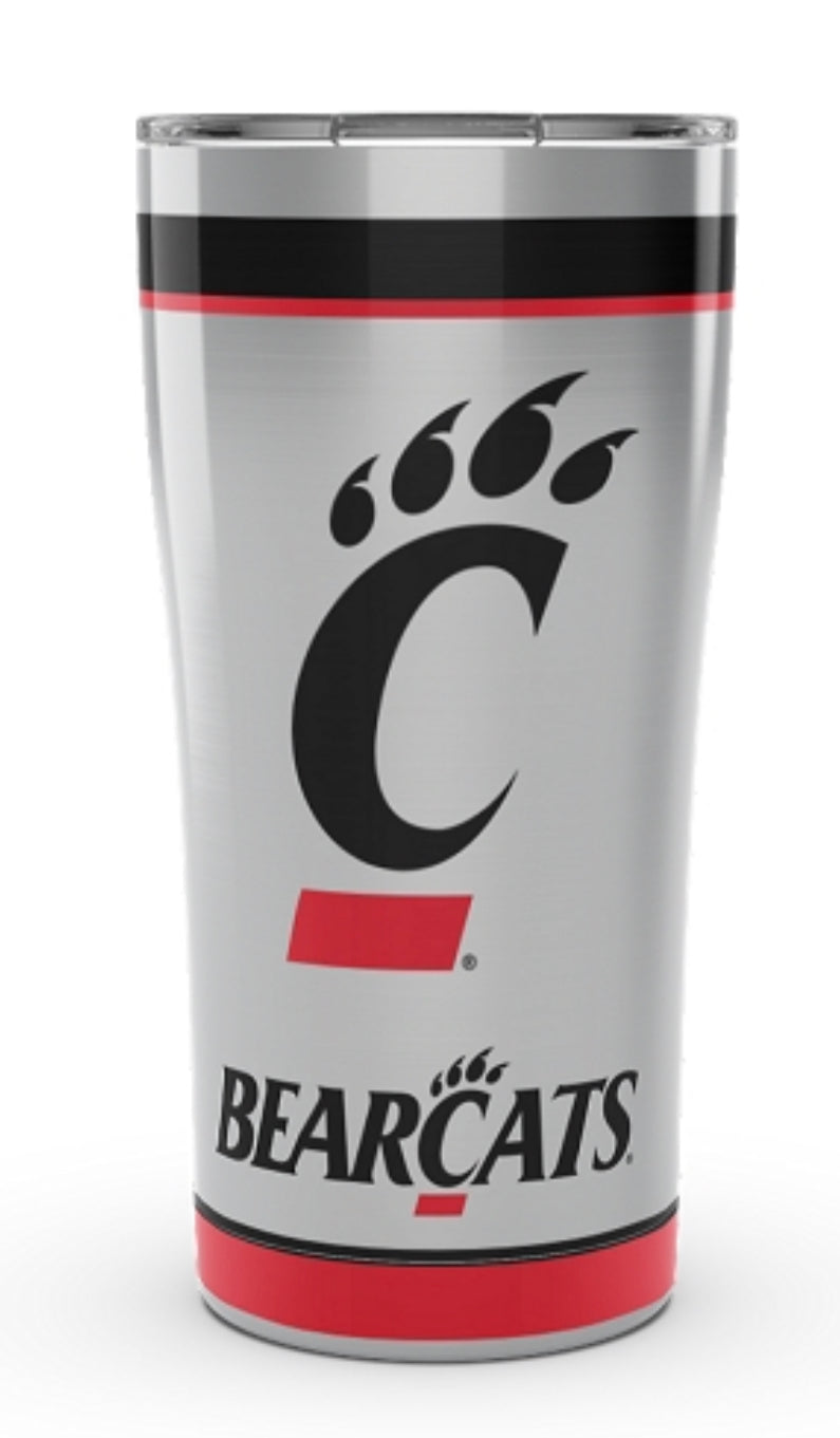 Cincinnati Bearcats Tervis stainless Steel With Hammer Lid - AtlanticCoastSports