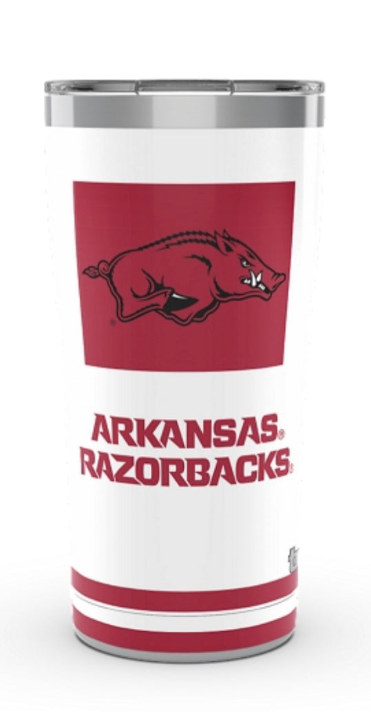 Arkansas Razorbacks Tervis Stainless Steel With Hammer Lid - AtlanticCoastSports