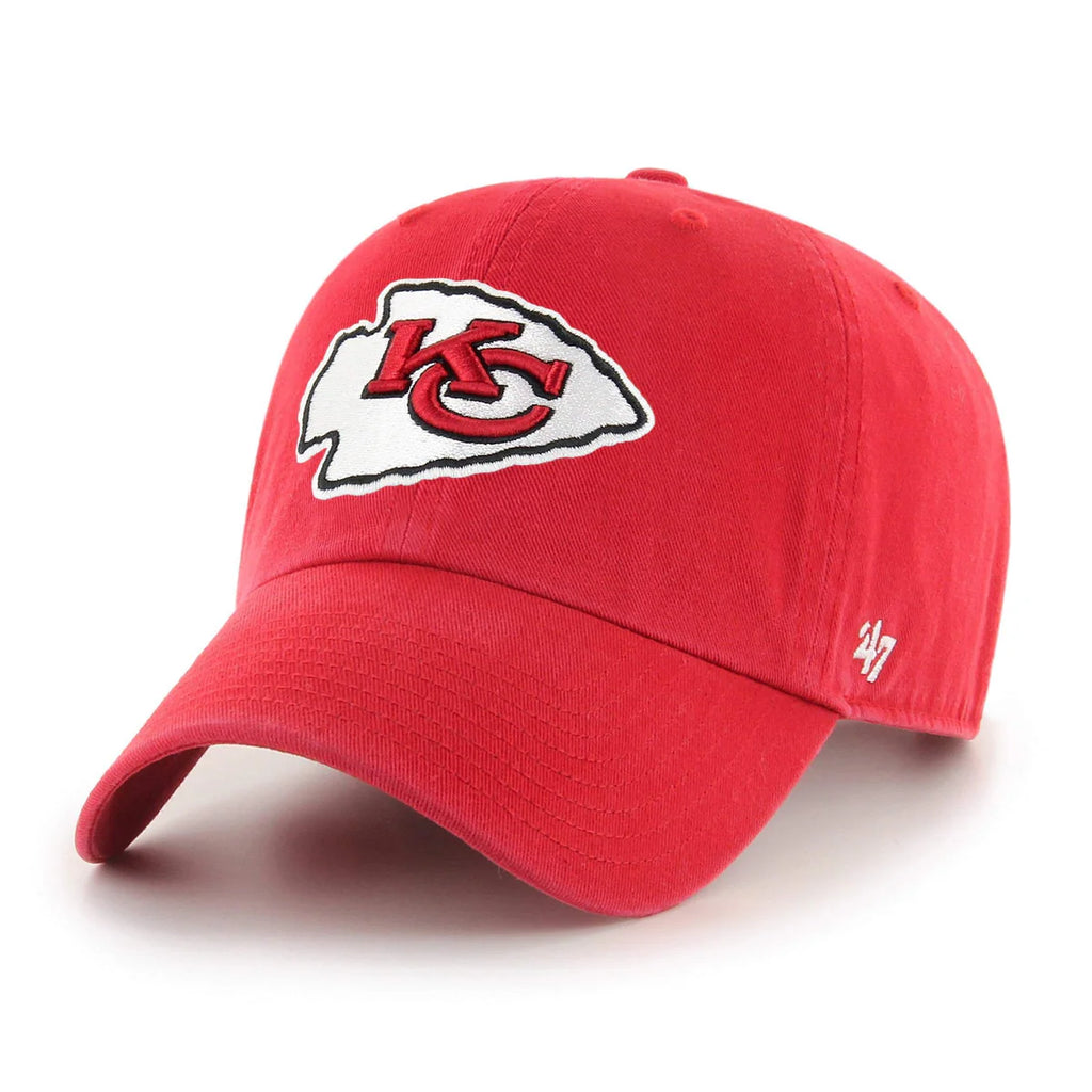 Kansas City Chiefs 47 Brand Clean Up Cap (Red)