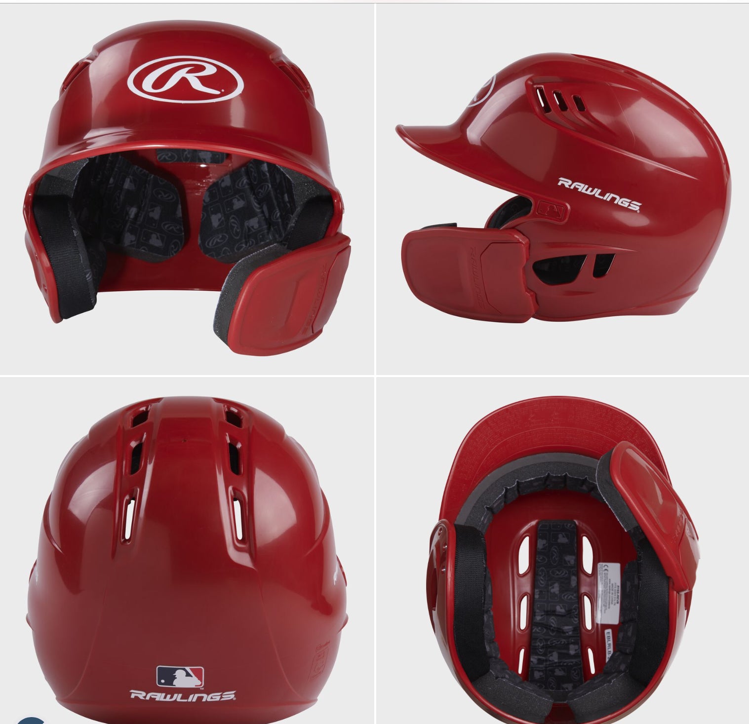 R16 Reverse Clear Coat Batting Helmet