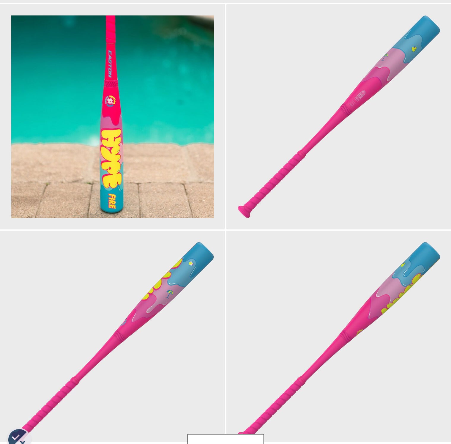2025 Easton Hype Fire Pool Party USSSA Baseball Bat, -10, -8, -5 - AtlanticCoastSports