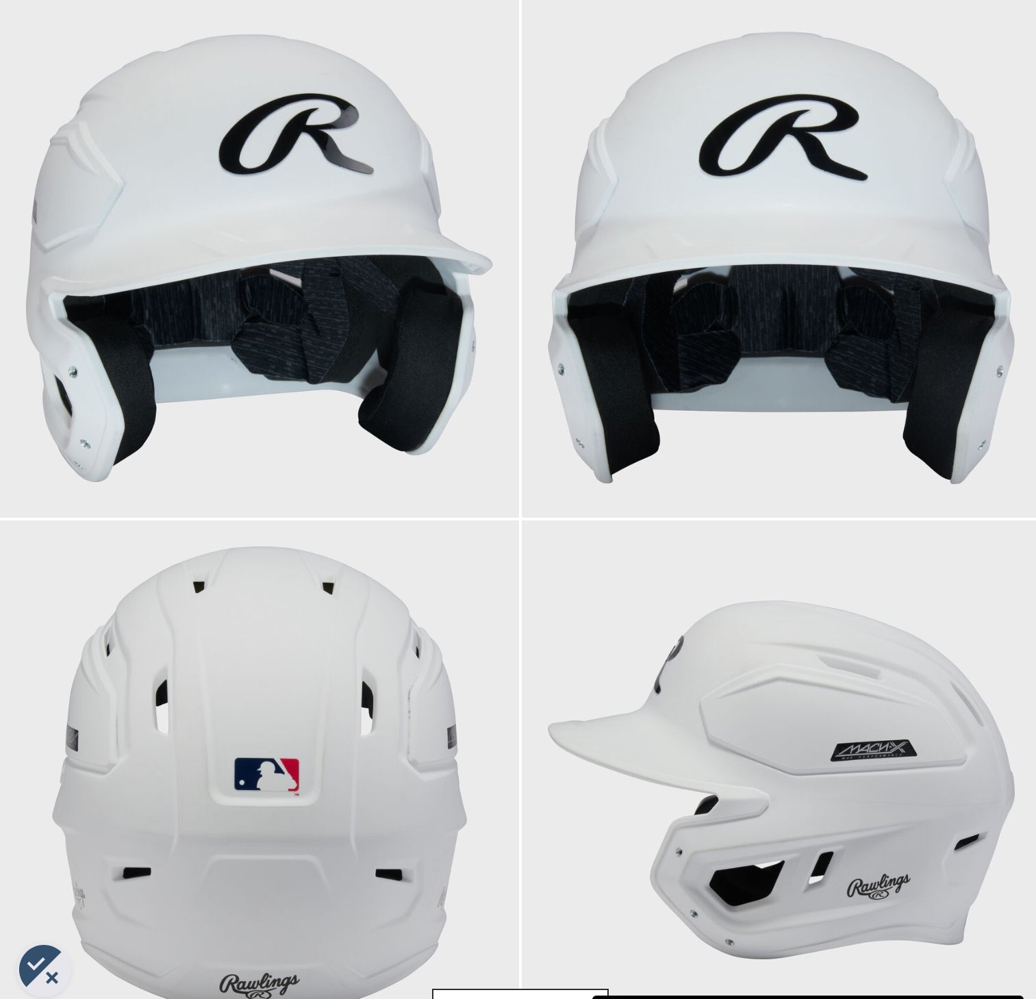 Rawlings MACH-X Max Performance Batting Helmet