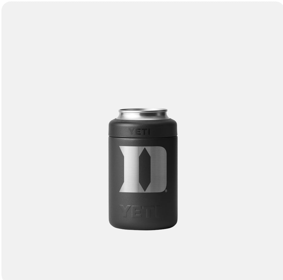 YETI Duke Blue Devils RAMBLER® 12oz COLSTER® Can Cooler