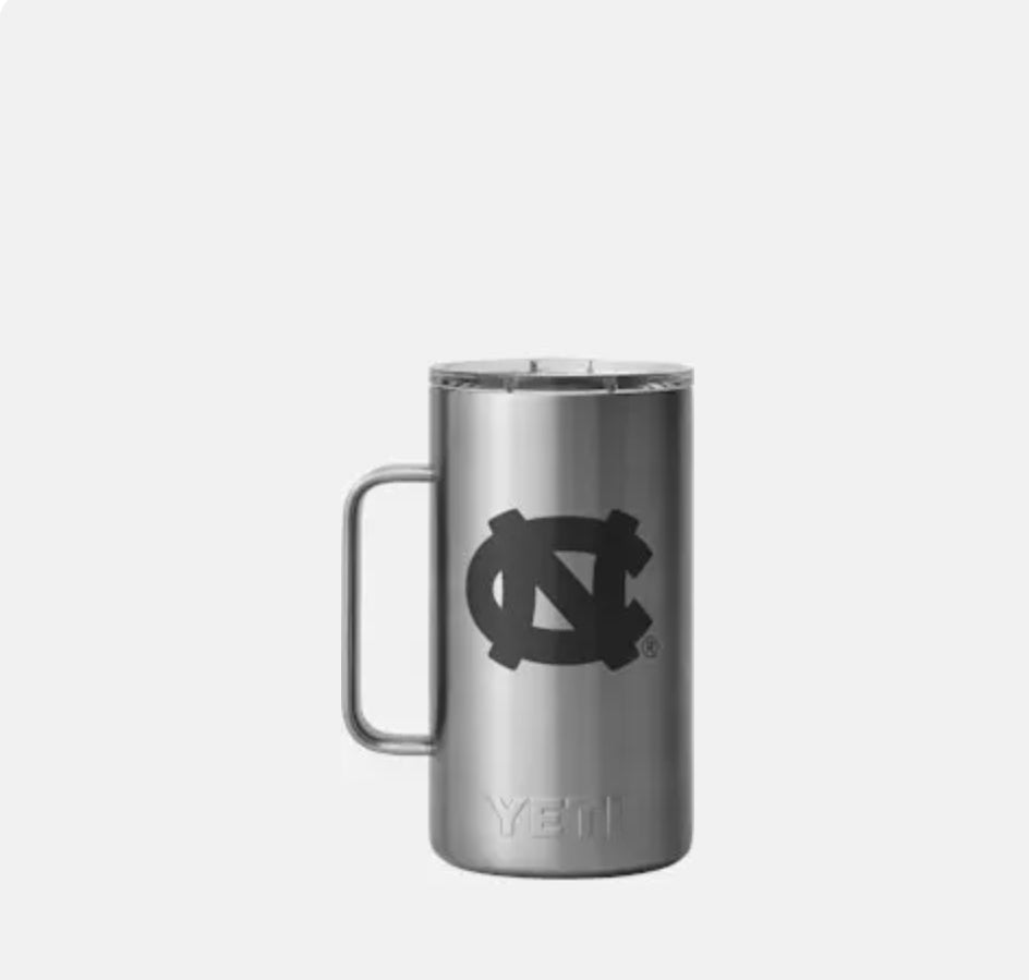 YETI LOGO UNC Tar Heels RAMBLER® 24oz Mug