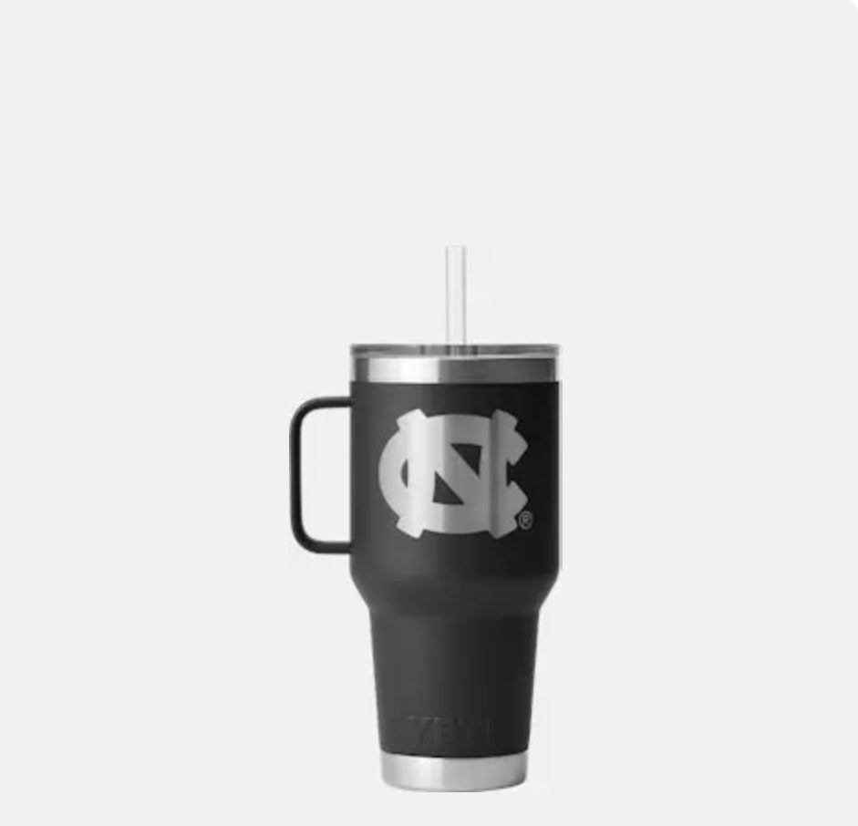 YETI LOGO UNC Tar Heels RAMBLER® 35oz Straw Mug