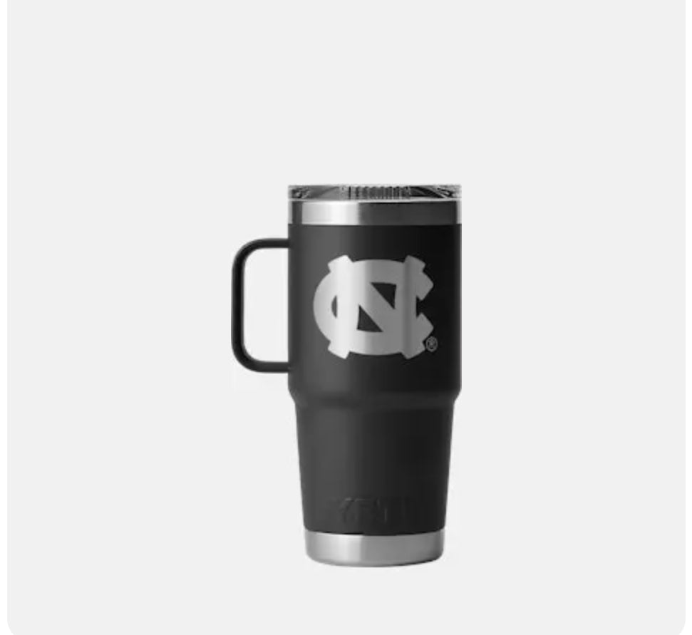 YETI LOGO UNC Tar Heels RAMBLER® 20oz Travel Mug
