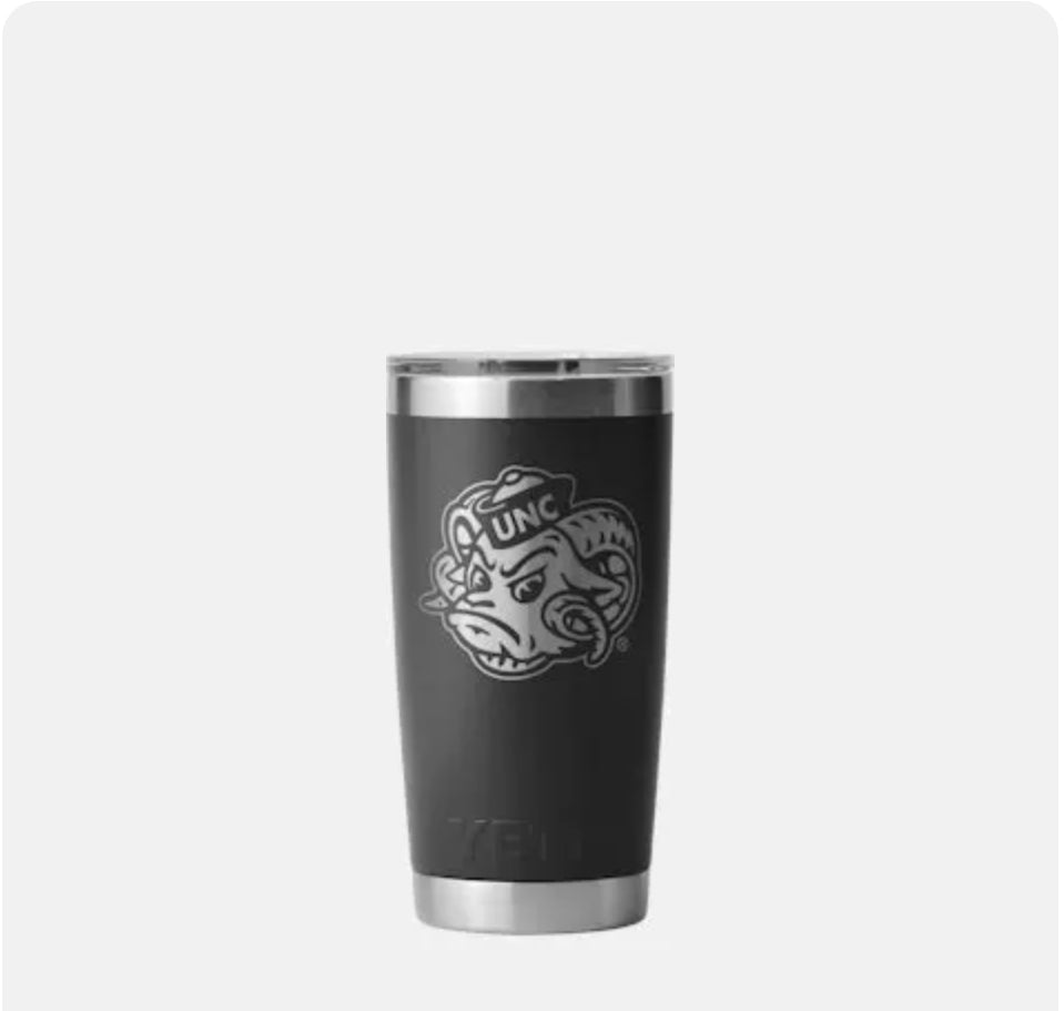 YETI RAM UNC Tar Heels RAMBLER® 20oz Tumbler