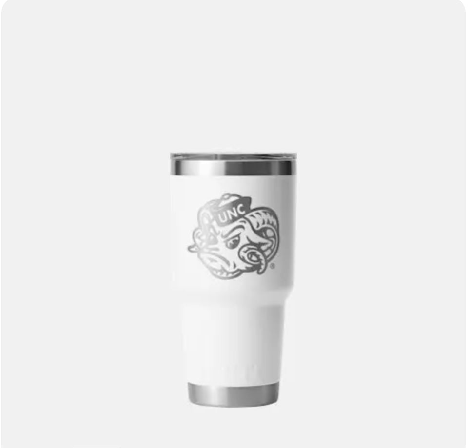 YETI RAM UNC Tar Heels RAMBLER® 30oz Tumbler