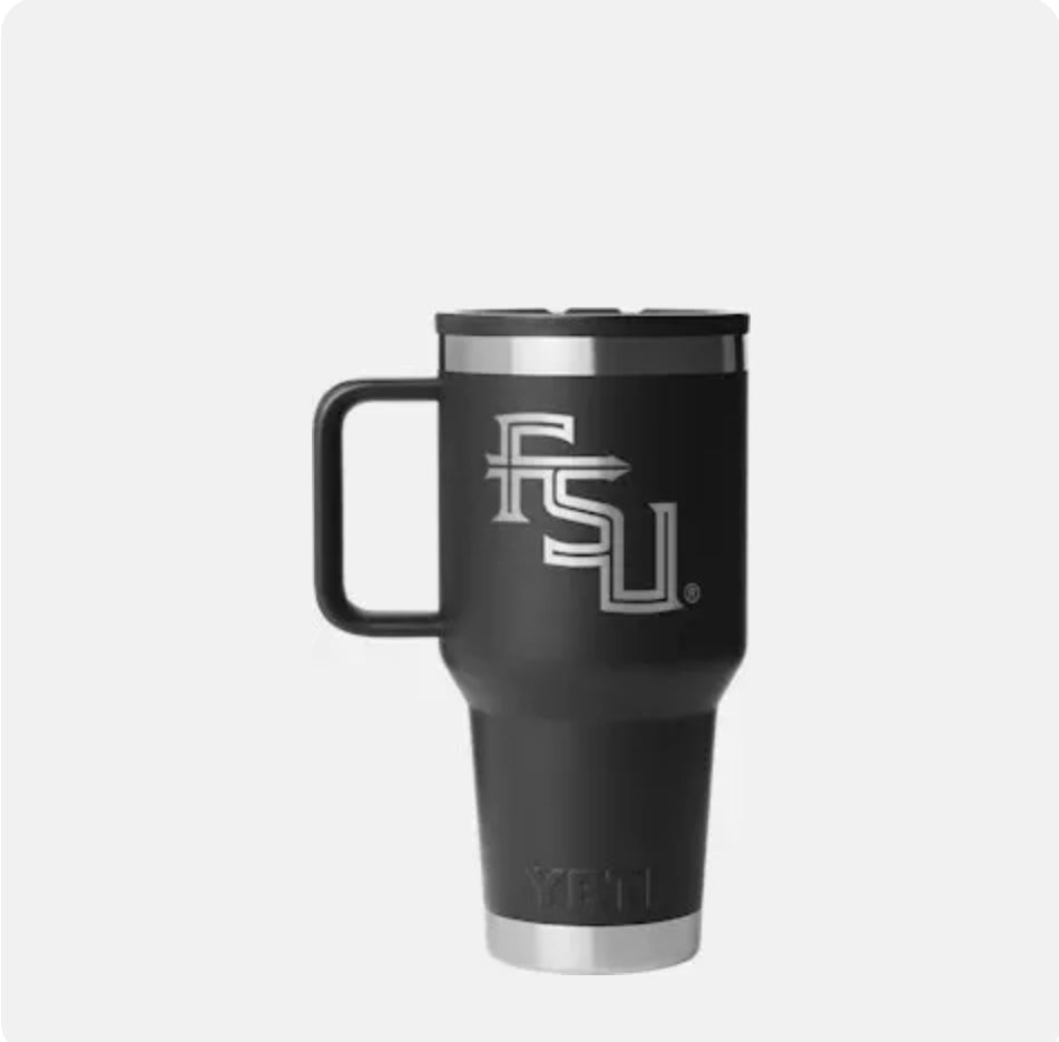 YETI Florida State FSU RAMBLER® 30oz Travel Straw Mug