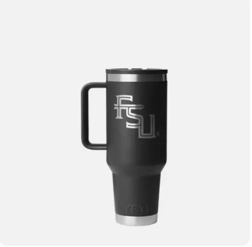 YETI Florida State FSU RAMBLER® 40oz Travel Straw Mug