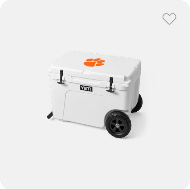 YETI Clemson LOGO Hard Coolers