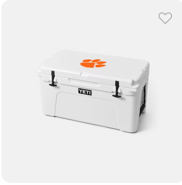 YETI Clemson LOGO Hard Coolers