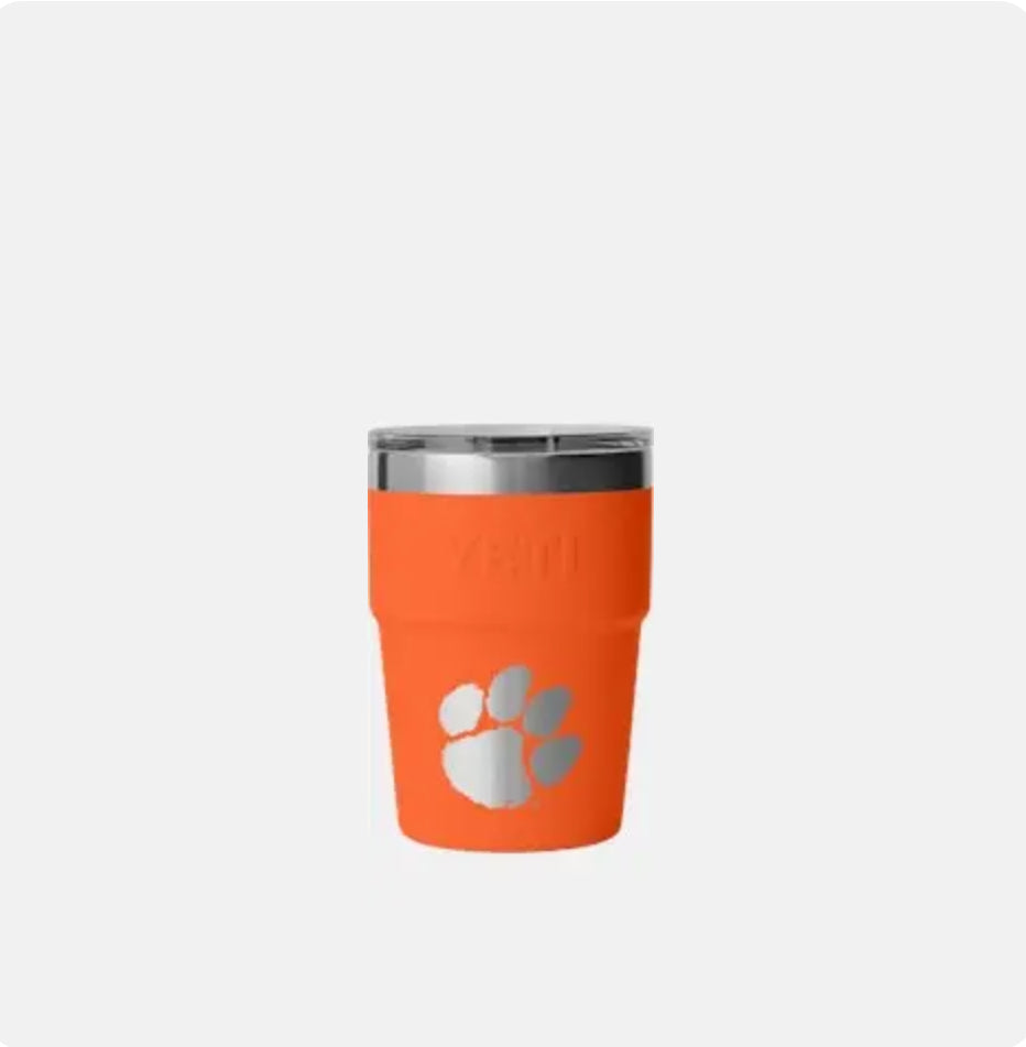 YETI Clemson LOGO RAMBLER® 16oz Stackable Cup