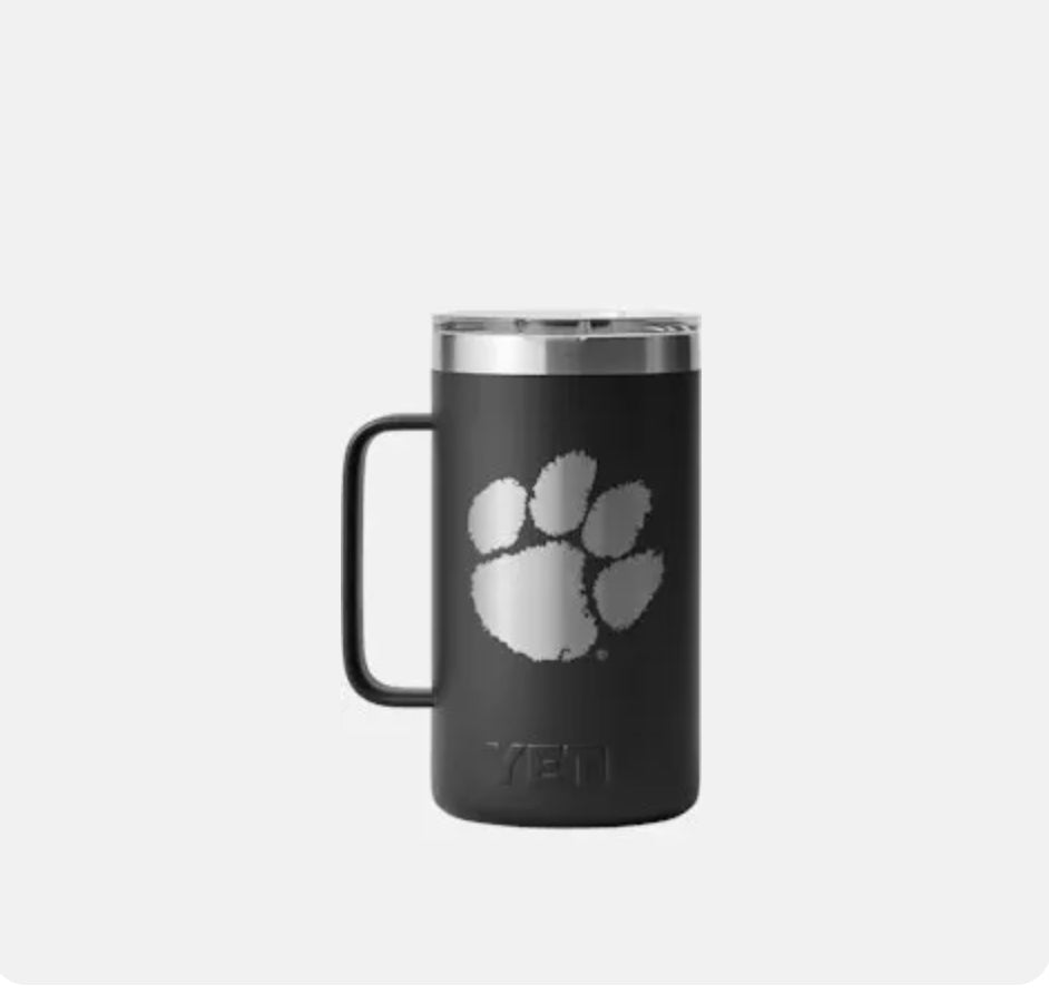 YETI Clemson LOGO RAMBLER® 24oz Mug