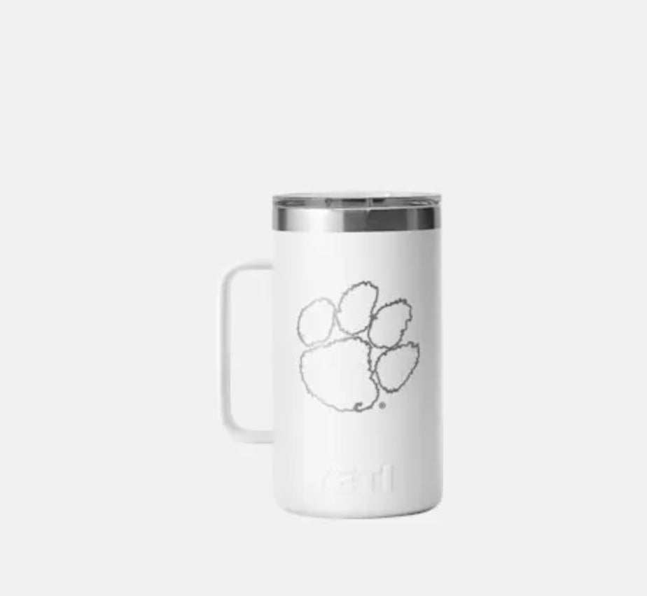YETI Clemson LOGO RAMBLER® 24oz Mug
