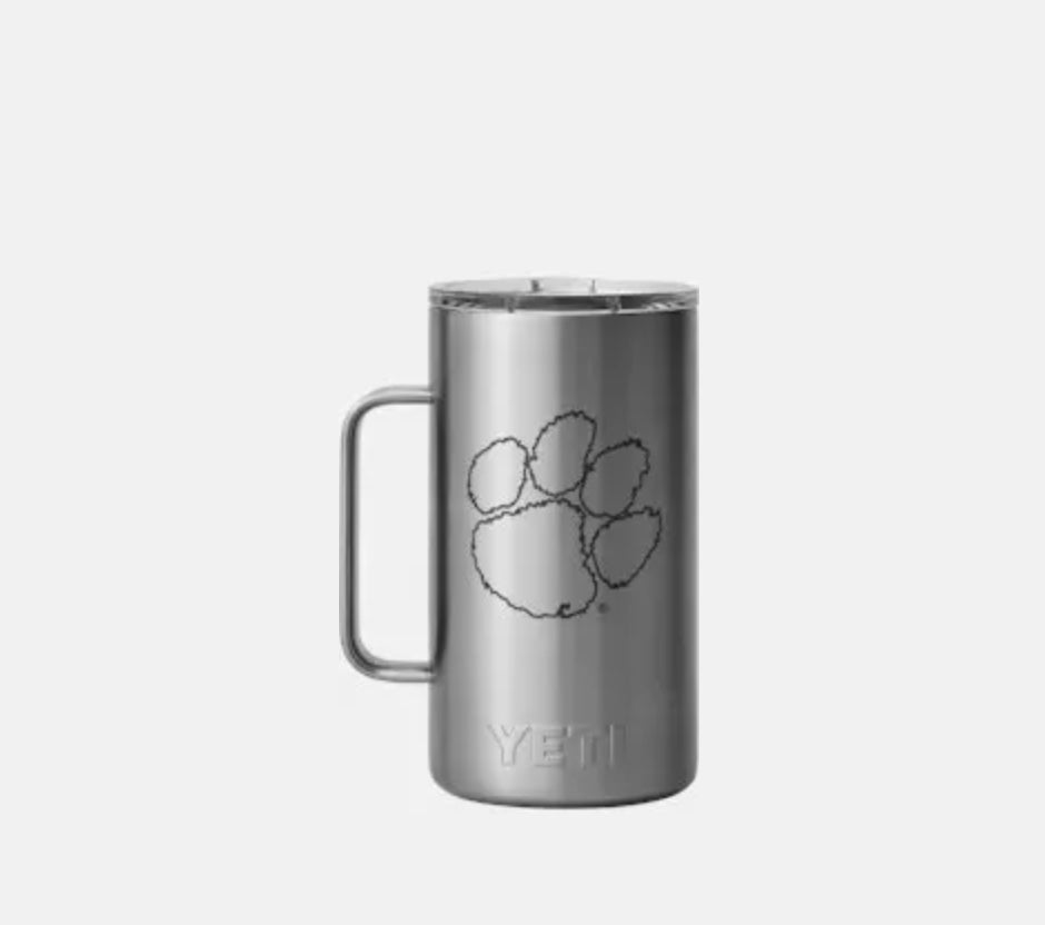 YETI Clemson LOGO RAMBLER® 24oz Mug