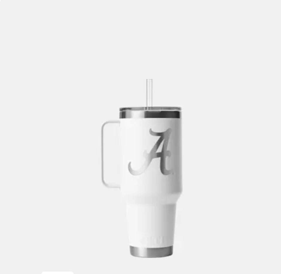 YETI Alabama LOGO RAMBLER® 42oz Straw Mug