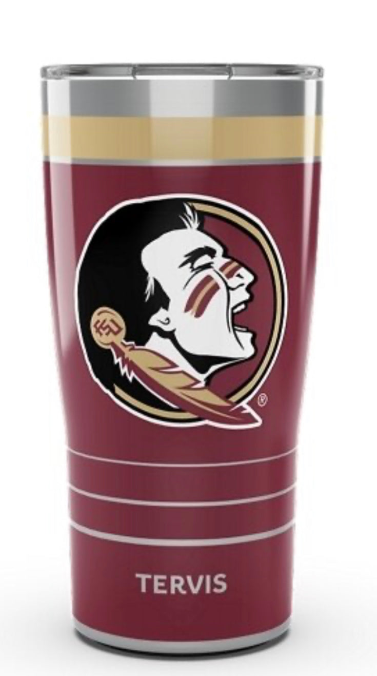 Florida State Seminoles Tervis Stainless Steel With Hammer Lid - AtlanticCoastSports