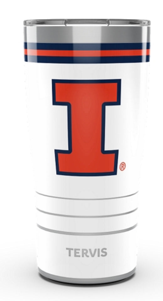 Illinois Fighting Illini Tervis Stainless Steel With Hammer Lid - AtlanticCoastSports