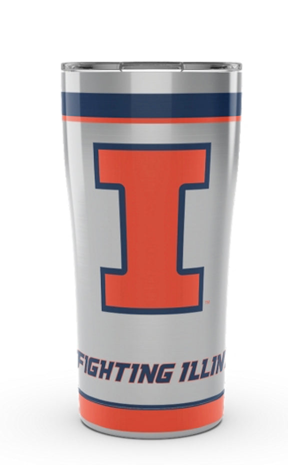 Illinois Fighting Illini Tervis Stainless Steel With Hammer Lid - AtlanticCoastSports