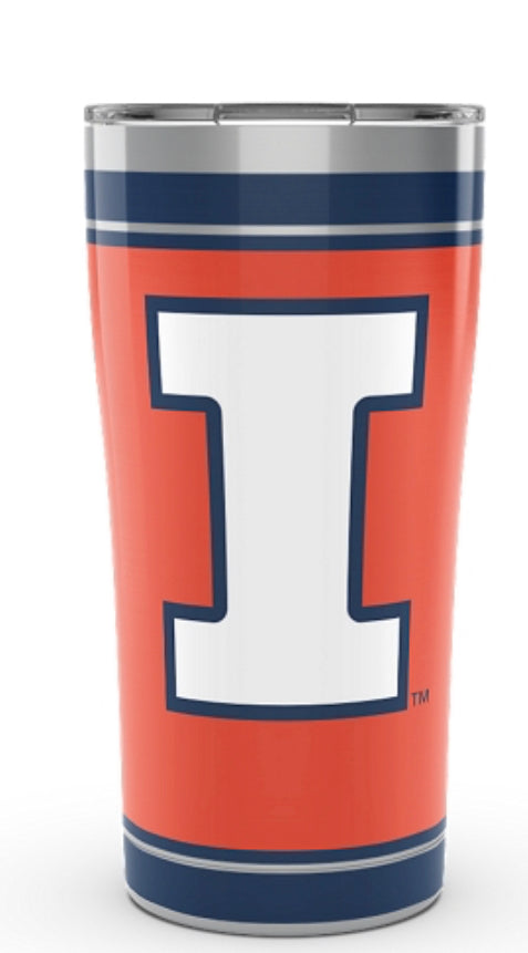 Illinois Fighting Illini Tervis Stainless Steel With Hammer Lid - AtlanticCoastSports