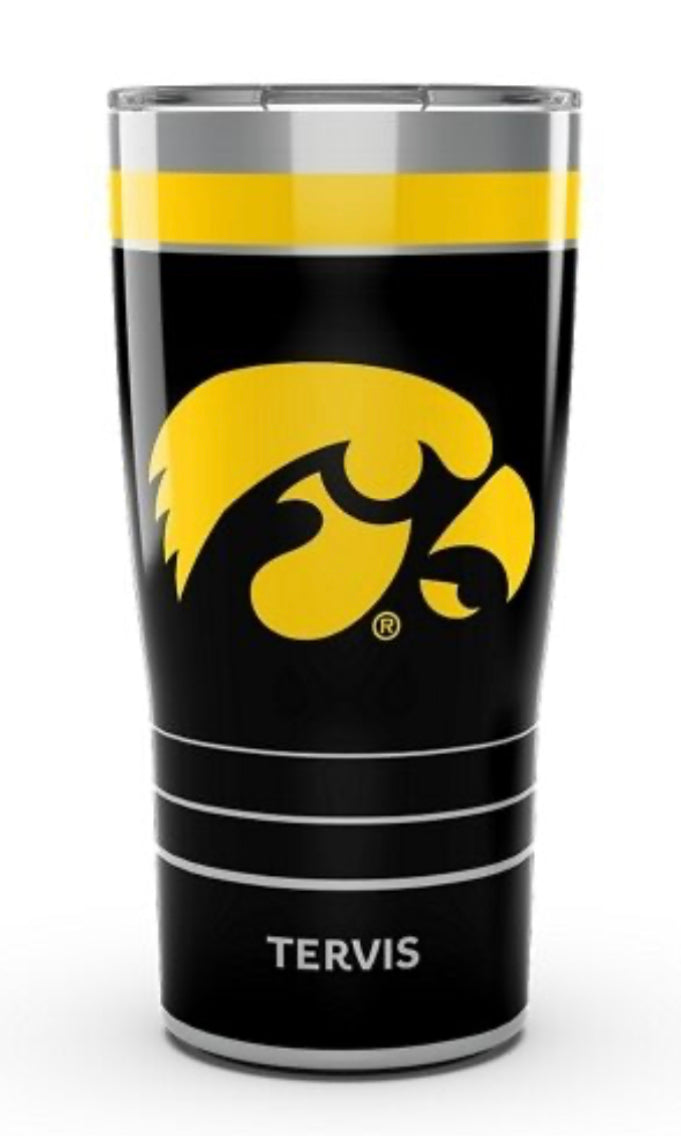 Iowa Hawkeyes Tervis Stainless Steel With Hammer Lid - AtlanticCoastSports