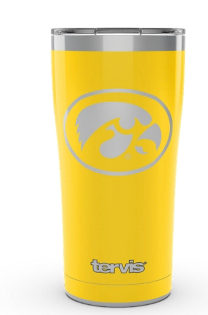 Iowa Hawkeyes Tervis Stainless Steel With Hammer Lid - AtlanticCoastSports