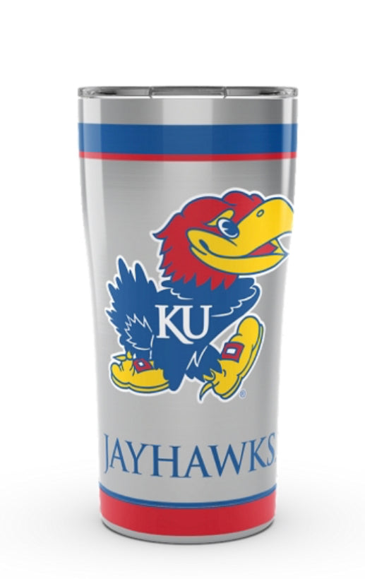 Kansas Jayhawks Tervis Stainless Steel With Hammer Lid - AtlanticCoastSports