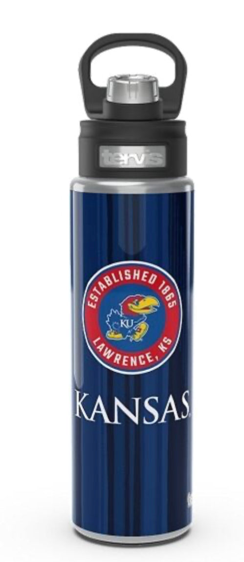 Kansas Jayhawks Tervis Wide Mouth Bottle - AtlanticCoastSports