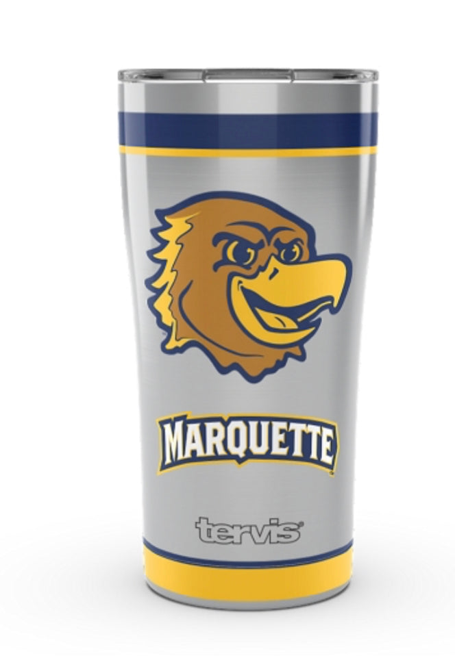 Marquette Golden Eagles Tervis Stainless Steel With Hammer Lid - AtlanticCoastSports