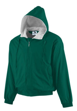 Augusta YOUTH Hooded Taffeta Jacket Fleece Lined Embroidered with your School/Business Logo - AtlanticCoastSports