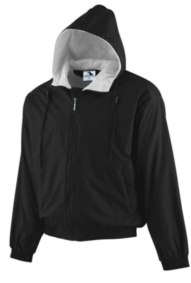 Augusta YOUTH Hooded Taffeta Jacket Fleece Lined Embroidered with your School/Business Logo - AtlanticCoastSports