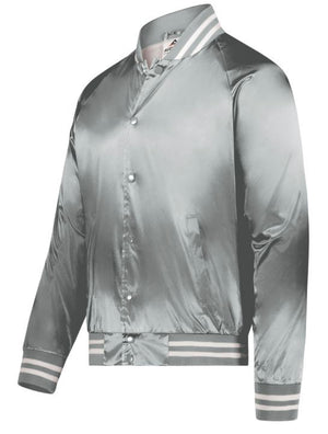 Augusta Sportswear - Satin Baseball Jacket Striped Trim - 3610 - AtlanticCoastSports