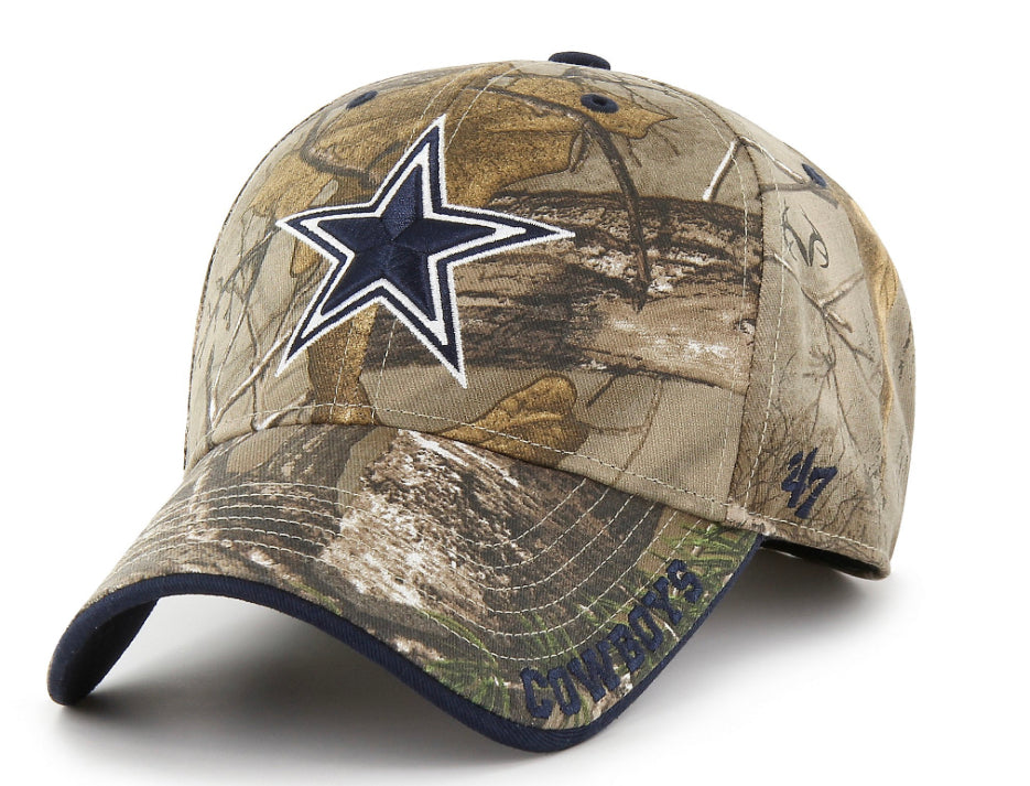 Dallas Cowboys Mens 47 Brand Realtree Frost MVP Hat - AtlanticCoastSports