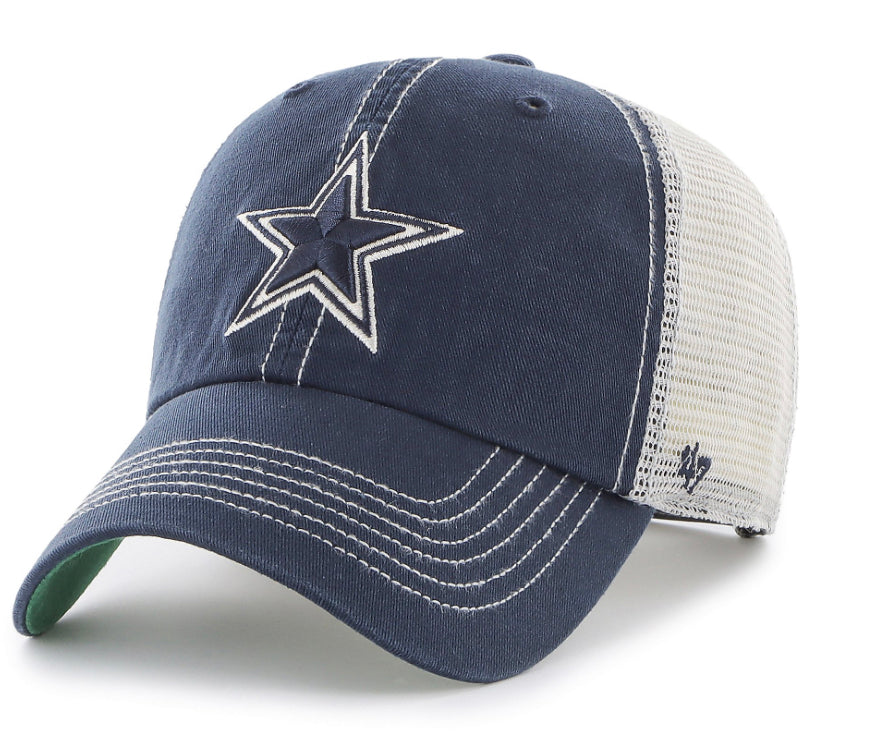Dallas Cowboys Mens 47 Brand Trawler Clean Up Snapback Hat - AtlanticCoastSports