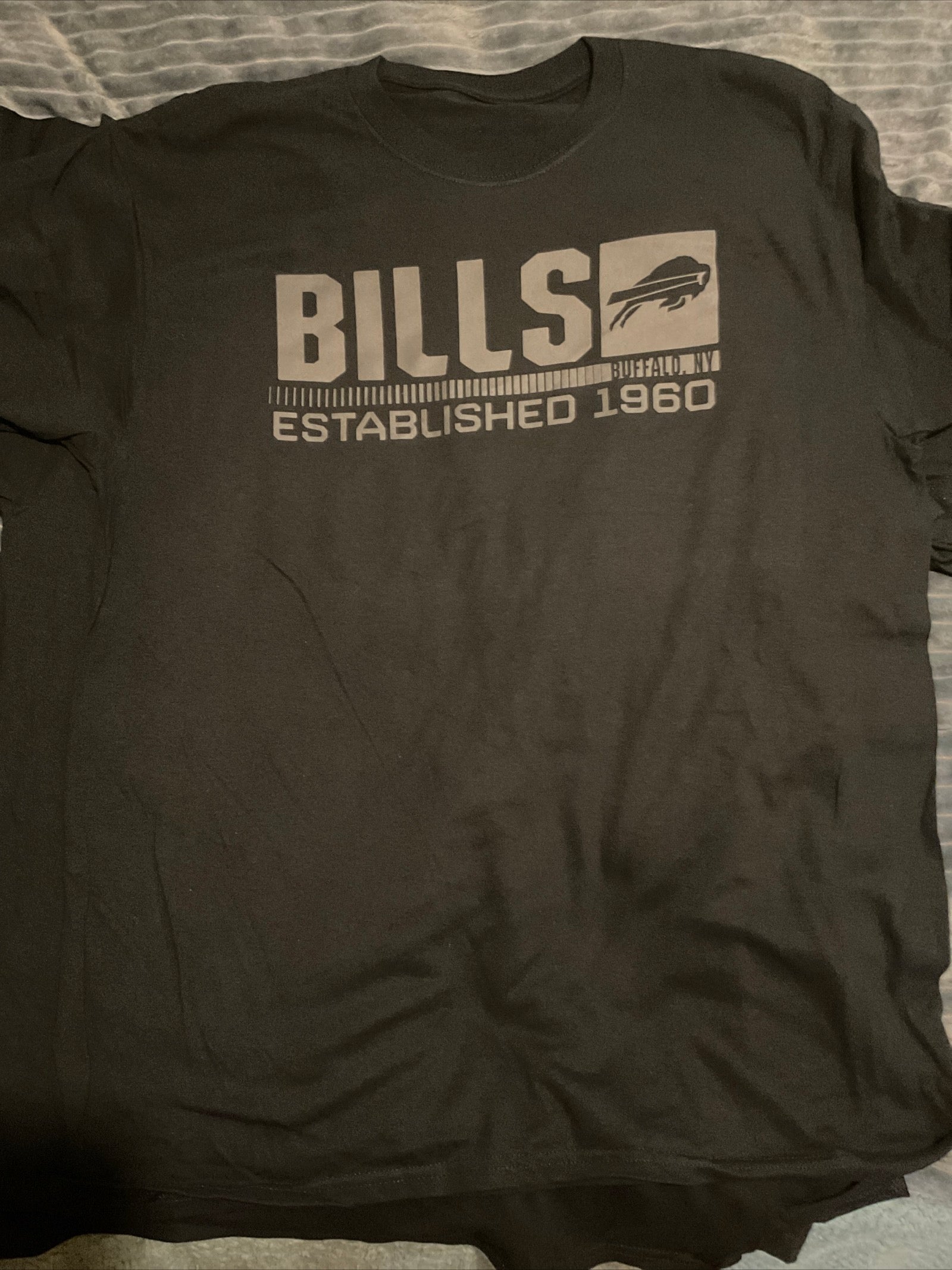 Buffalo Bills Black Establishment 1960 Only Mens Large Left - AtlanticCoastSports