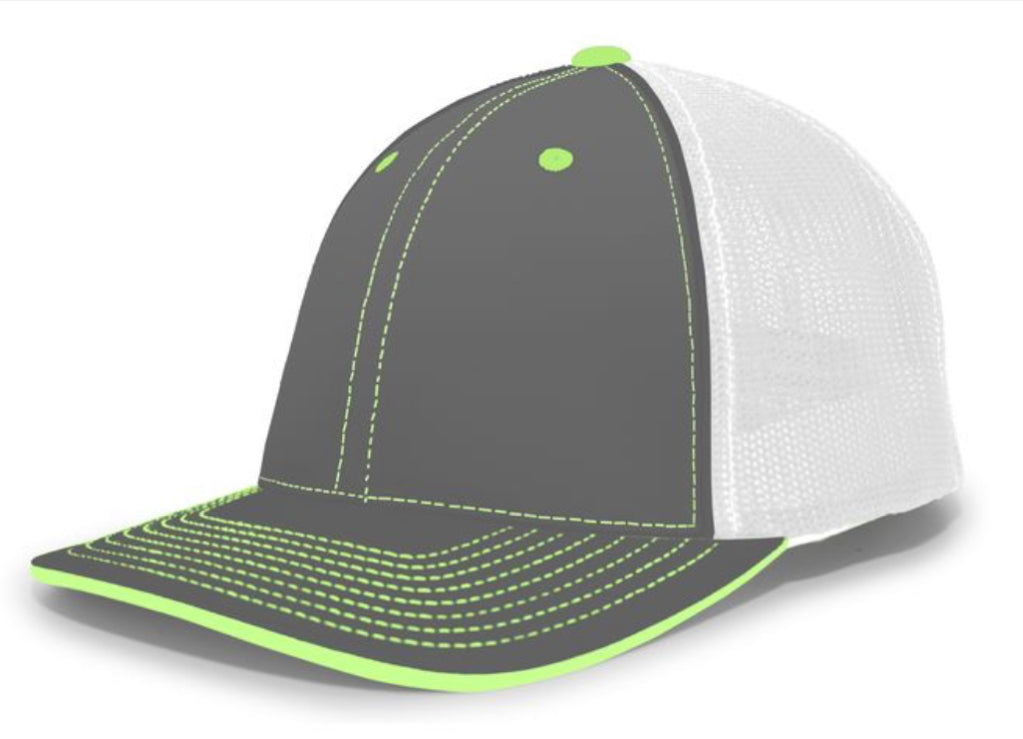 Pacific Headwear Trucker Pacflex Tri  and solid Colors 404m - AtlanticCoastSports