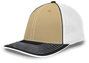 Pacific Headwear Trucker Pacflex Tri  and solid Colors 404m - AtlanticCoastSports