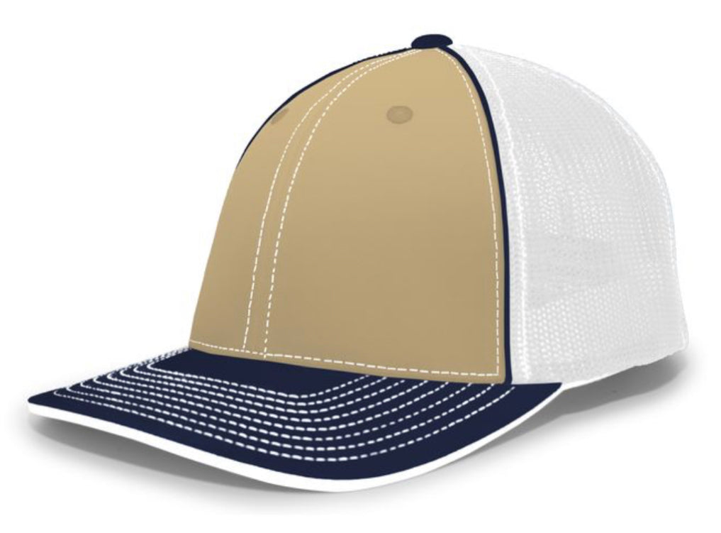 Pacific Headwear Trucker Pacflex Tri  and solid Colors 404m - AtlanticCoastSports