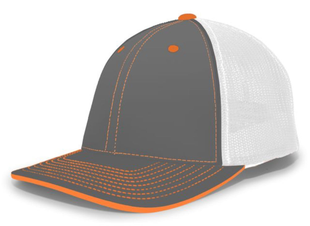 Pacific Headwear Trucker Pacflex Tri  and solid Colors 404m - AtlanticCoastSports