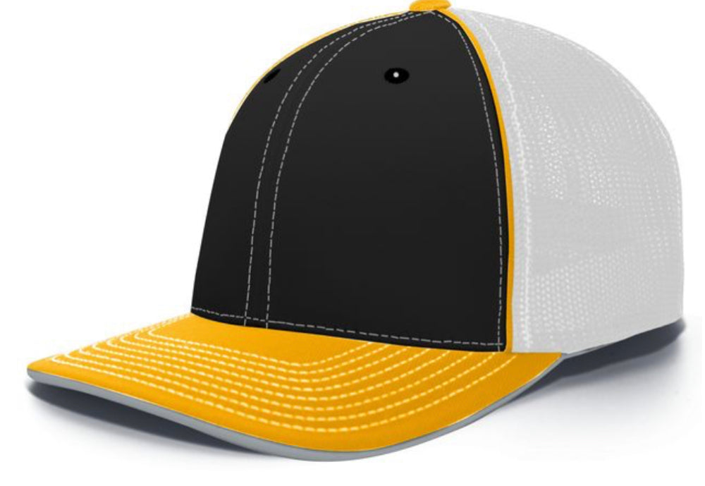 Pacific Headwear Trucker Pacflex Tri  and solid Colors 404m - AtlanticCoastSports