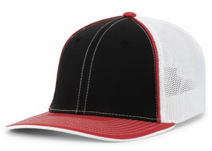 Pacific Headwear Trucker Pacflex Tri  and solid Colors 404m - AtlanticCoastSports