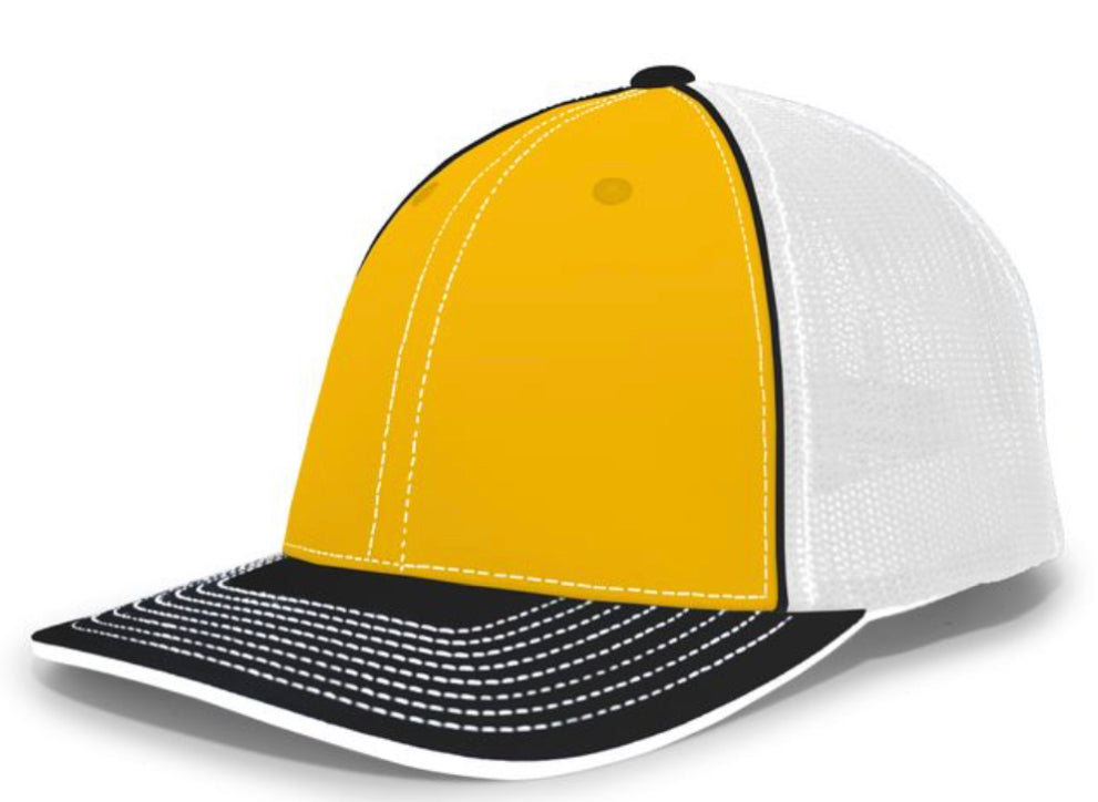 Pacific Headwear Trucker Pacflex Tri  and solid Colors 404m - AtlanticCoastSports